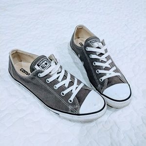 All Star Converse dark green sneakers